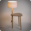 Lampe-table Sln avec abat-jour Cinetic indigo allum 30