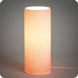 Lampe tube à poser en tissu maisonGeorgette Poudre néon