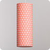 Abat-jour / suspension cylindrique tissu Ozora pink tube L
