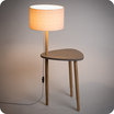 Lampe-table Sln avec abat-jour Cinetic corail allum 30