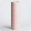 Lampe tube à poser tissu Cubic rose XXL