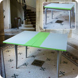 Table pliante carrée en bois