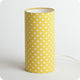 Lampe tube à poser tissu Grain de moutarde